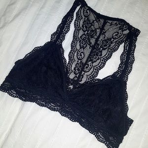 Black lace bralette